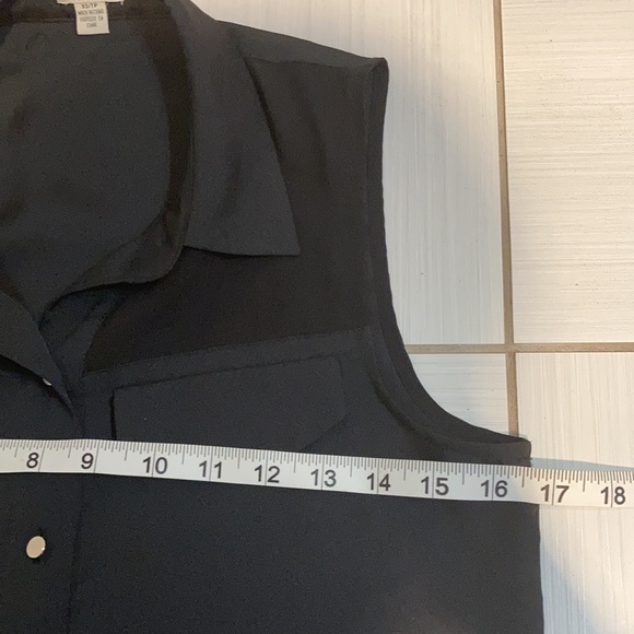 GUESS Black sleeveless blouse Size XS - Picture 9 of 10